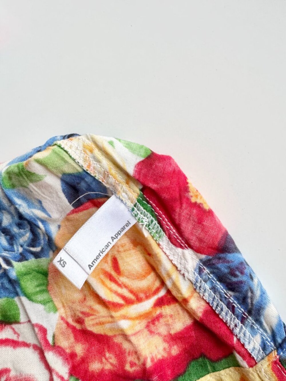 AMERICAN APPAREL Floral Print Viscose Twill A-Line Midi Skirt, Size XS - Picture 6 of 7